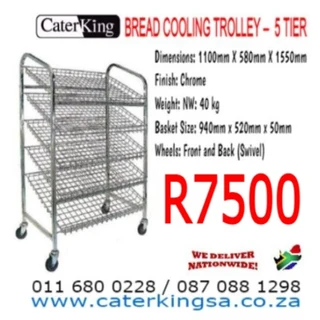 Bread Cooling Trolley 5 Tier