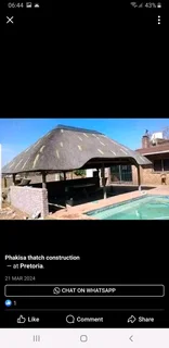 Phakisa Thatch Construction  lapas and repair building braai area