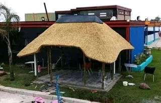 Phakisa Thatch Construction  lapas and repair building braai area