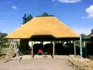 Phakisa Thatch Construction  lapas and repair building braai area