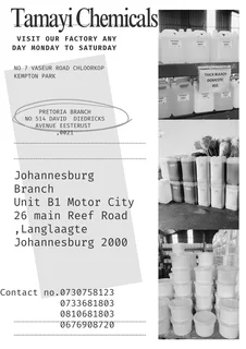 tamayichemicals - Ad posted by amanzimtoti Minerals