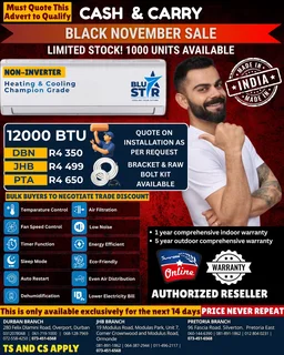 12000BTU BluStar Air conditioner