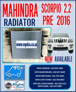 Radiator for Mahindra Scorpion 2.2 Pre 2016