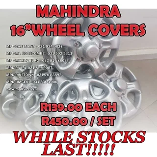 Mahindra 16&#34; Wheel Covers