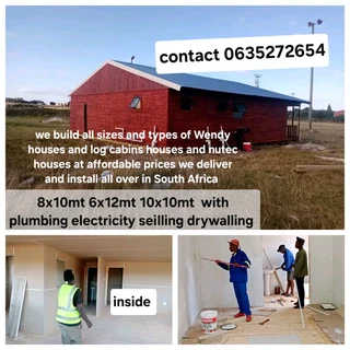 6x6m 6x7m 7x7m log homes for sale