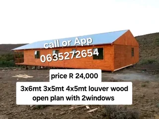 3x6m 4x5m 3x5m log homes for sale