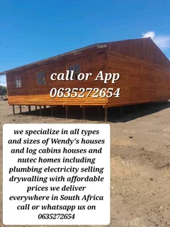 3x6m 3x5m 4x4m log homes for sale