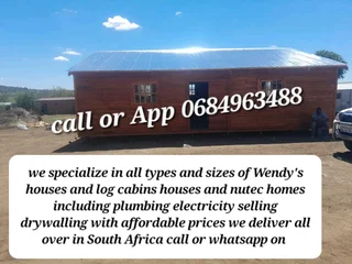 6x6m 6x7m 7x7m log homes for sale