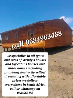 3x6m 3x5m 4x4m log homes for sale