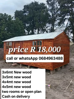 3x6m 3x5m 4x5m 4x4m 3x4m 3x3m log homes for sale