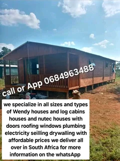 3x6m 3x5m 4x4m 4x5m log homes for sale