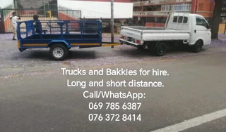 Trucks and Bakkies for hire