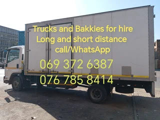 Trucks and Bakkies for hire
