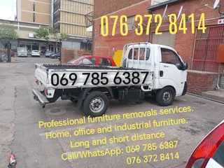 Trucks and Bakkies for hire/ furniture removals