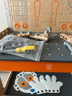 Hape Deluxe Scientific Workbench | Wooden Inventor’s Experiment Building SetBuild devices like a dig