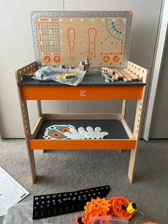 Hape Deluxe Scientific Workbench | Wooden Inventor’s Experiment Building SetBuild devices like a dig