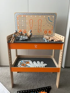 Hape Deluxe Scientific Workbench | Wooden Inventor’s Experiment Building SetBuild devices like a dig