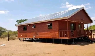 Wendys and log cabin