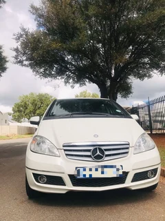 White Mercedes A180