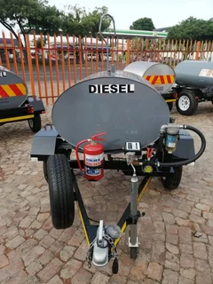 500- Liter Mild steel Diesel bowser/ fuel trailer/ mini tanker