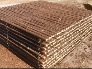 Bambo and wood fancing