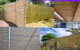 Bamboo and wood fencing