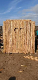 Bamboo and wood fencing