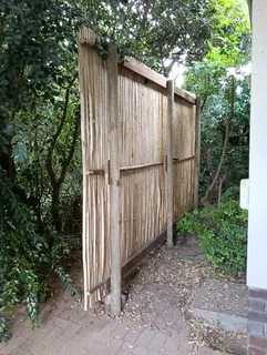 Bamboo and wood fencing