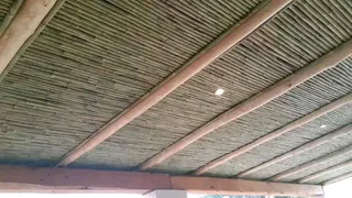 Bambo and wood fancing