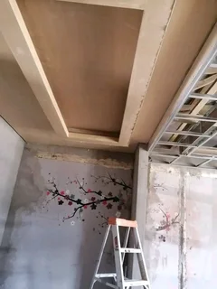 Ceiling and partitions , full skimming
