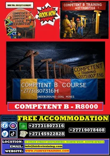 Safety Officer Comsoc, Shift boss/Supervisor, Competent B, first Aid, Fire fighter, SheRep, OHS sch