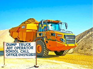 Dump truck ADT and RDT, 777D, Bulldozer, Grader, Wheel loader, Excavator operator training