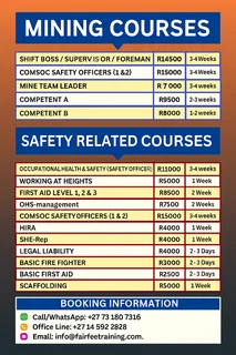 Certifying both begginers and experienced machine operators for mine and construction fields