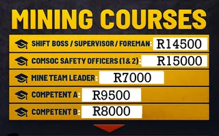 Certifying both begginers and experienced machine operators for mine and construction fields