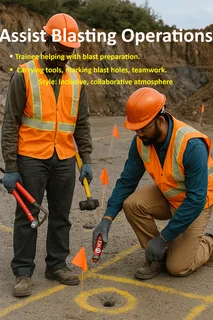 RDO, Competent B, Drill rig, LHD, UV, Roof bolter, Shift boss, Winch, Surface blaster school