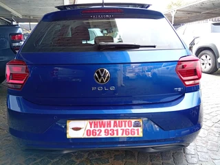 Blue Volkswagen Polo Hatch MY22 1.0 TSI R-Line DSG with 219900km available now!