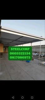 Box gutters for carports