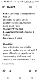 Domestic worker