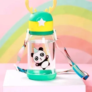 600ml Antler Shaped Water Bottle Kids Water Bottle With Straw Water Cup R80 each Sunday special