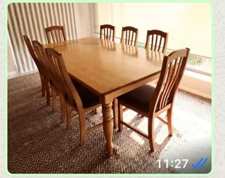 8 Seater table and chairs R11000
