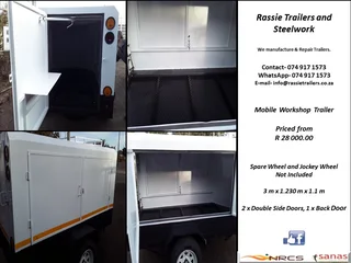 Mobile Workshop Trailer NRCS approved