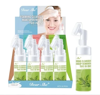 Foaming cleaner make-up remover