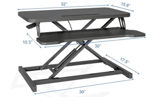 BezosMax Height Adjustable Standing Desk&amp;Keyboard TrayErgonomic Workstation