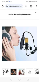 Studio Recording Condenser Microphone Kit for Network Broadcasting BM8W