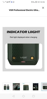 VGR Professional Electric Ultra Thin Rechargeable Shaver Beard Trimmer-G