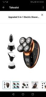 Upgraded 5-in-1 Electric Shaver Hair Clipper Nose Trimmer Grooming KitVGR