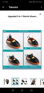 Upgraded 5-in-1 Electric Shaver Hair Clipper Nose Trimmer Grooming KitVGR