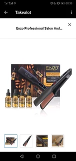 Enzo Professional Salon And Home Hair Straightener With Argan Oils