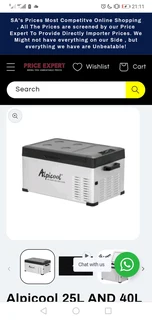 Alpicool 25L AND 40L 12V/24v/230V Portable Refrigerator Car Fridge