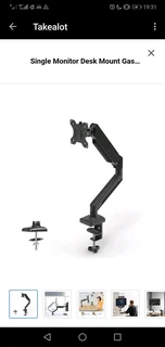 Single Monitor Desk Mount Gas Spring Monitor Arm Adjustable for Max 32-inch
